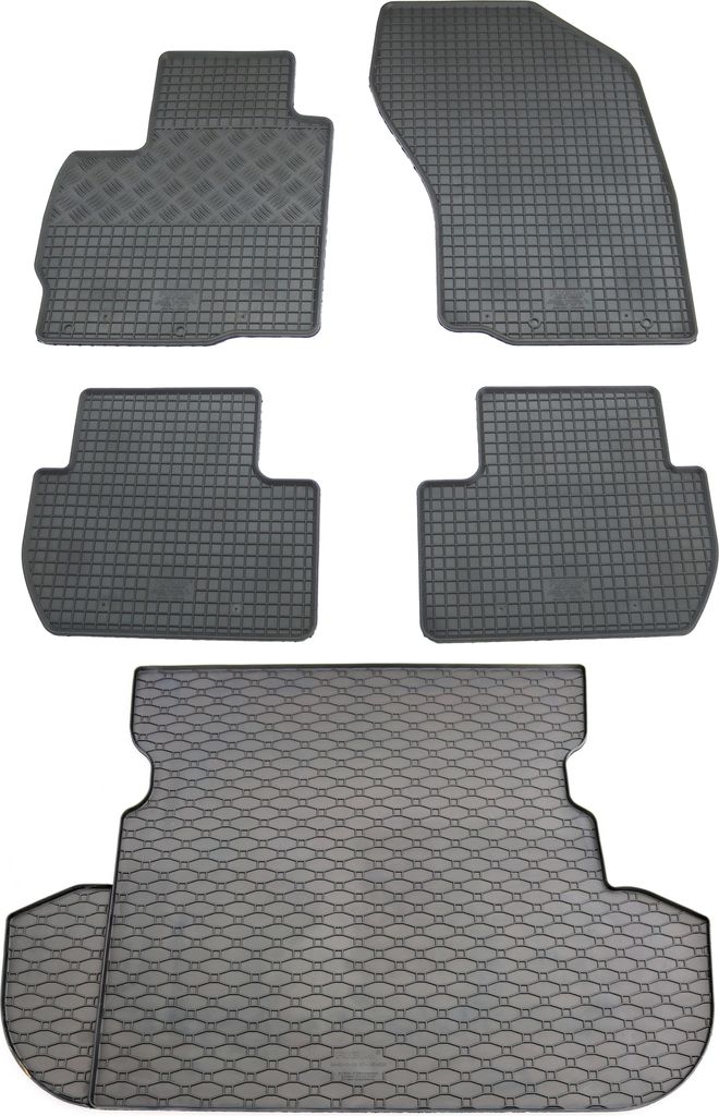 Gummi Fußmatten + Kofferraumwanne für Mitsubishi Outlander, Bj. 2007-