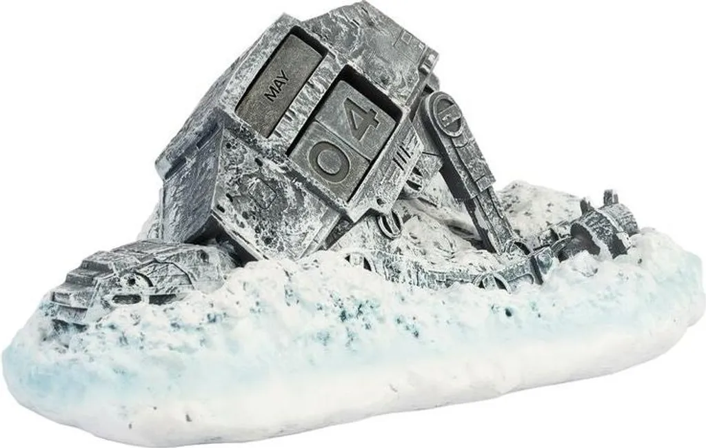 Calendrier Perpétuel 3D Star Wars AT-AT Shot Down : Objet de Collection
