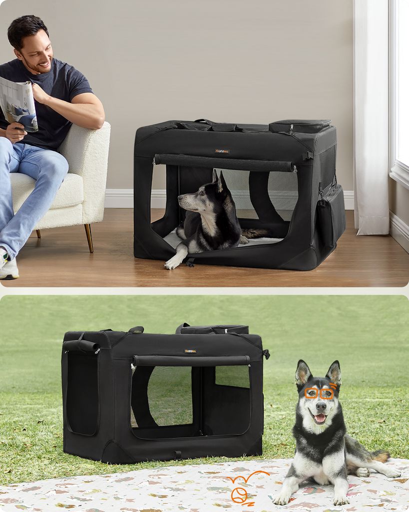 Skládací přepravka pro psy Feandrea, přepravní box pro psy, Obrázek produktu 