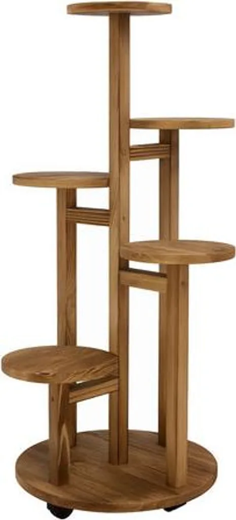 Support à fleurs en métal robuste 86 cm - Design minimaliste et stable