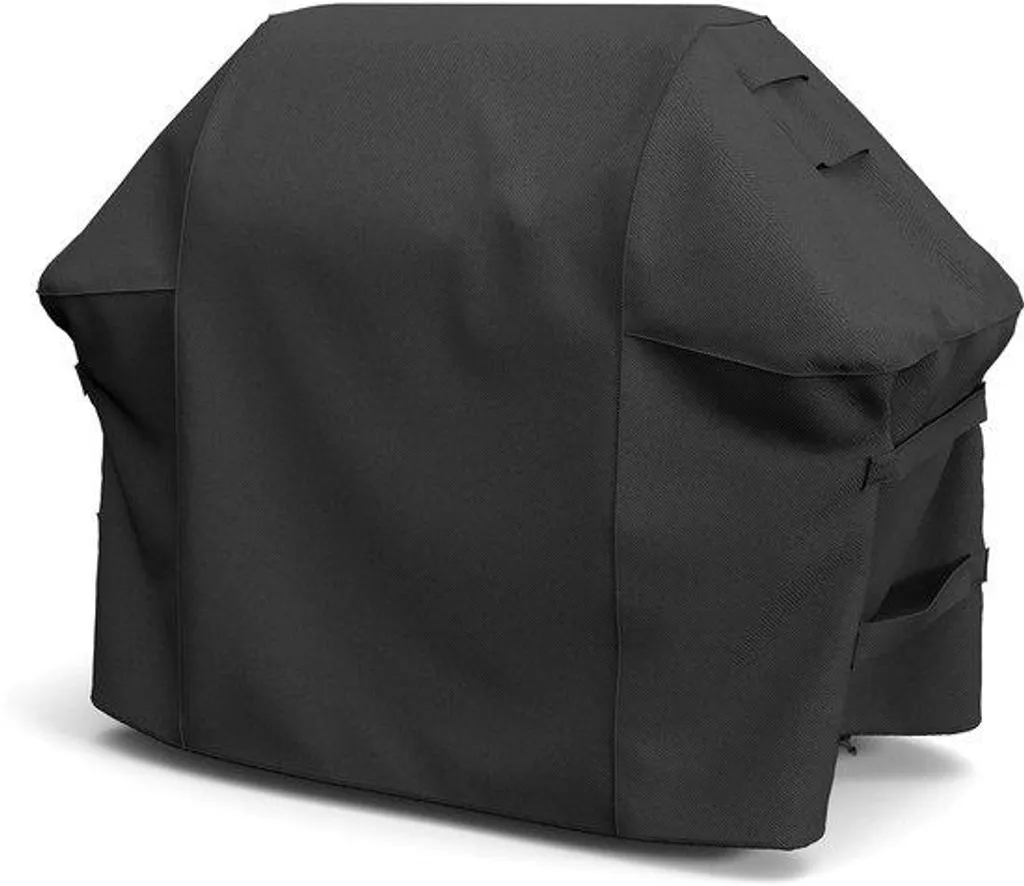 Housse de protection pour barbecue à gaz noire avec sangles réglables