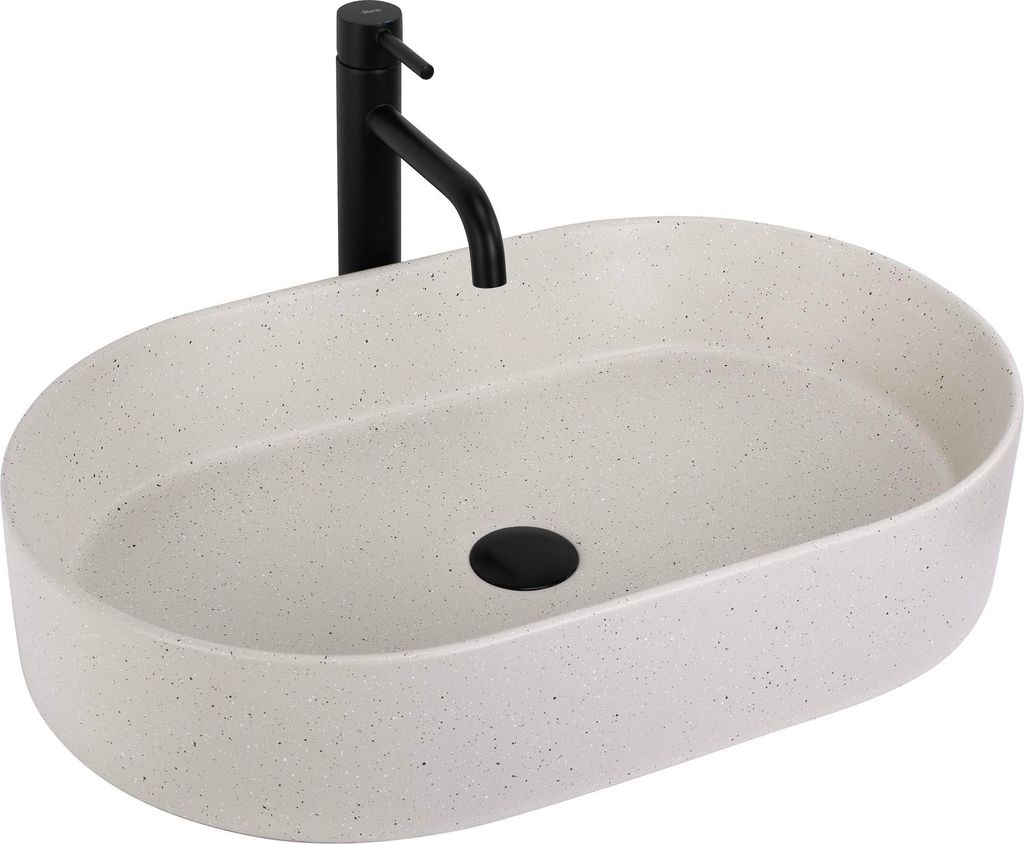 Lavabo Da Appoggio Rea Nadia 60  Beige Immagine del prodotto 