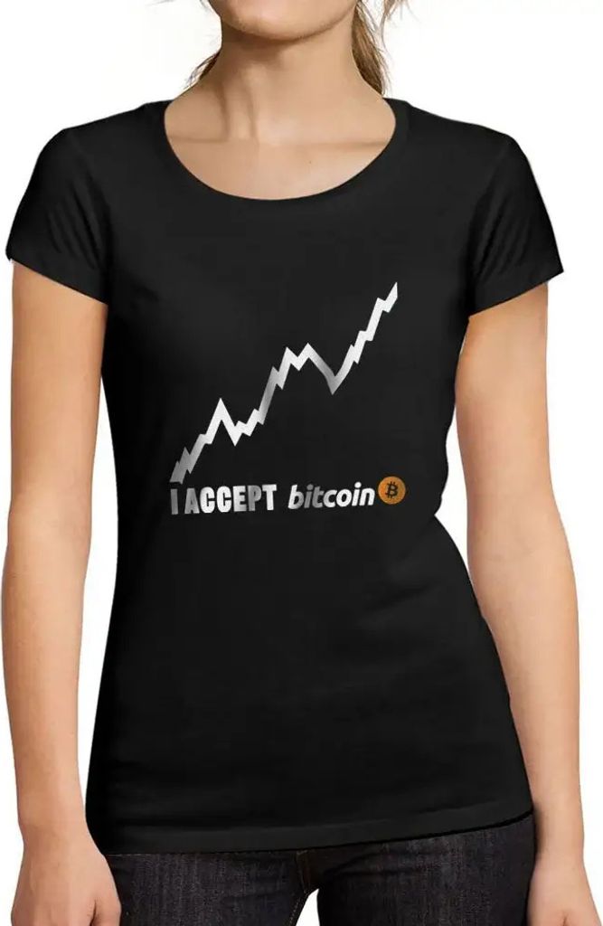 Damen Grafik T-Shirt Ich akzeptiere bitcoin Millionär btc hodl krypto – I Accept Bitcoin Millionaire Btc Hodl Crypto – Öko-Verantwortlich Vin...