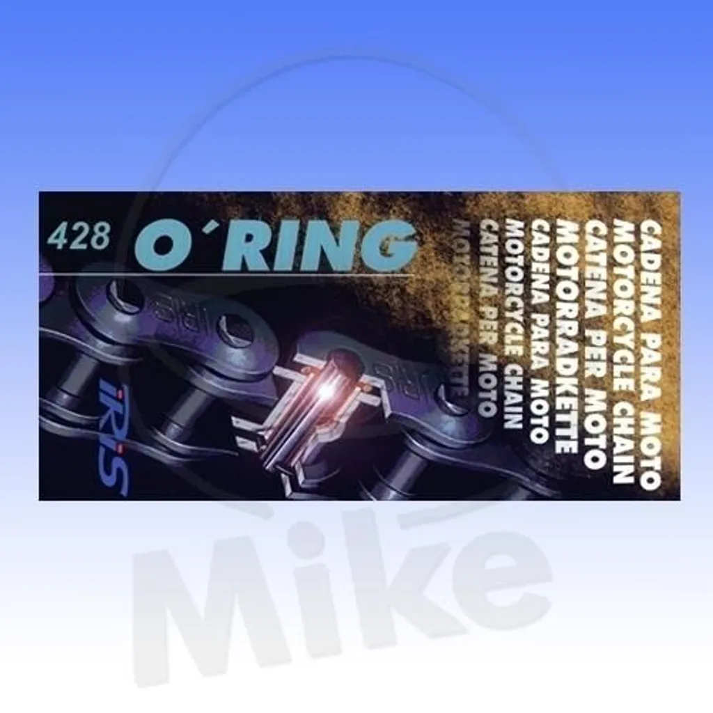 Chaîne de moto pour trajet quotidien Iris 428 HTP O-Ring 124 maillons
