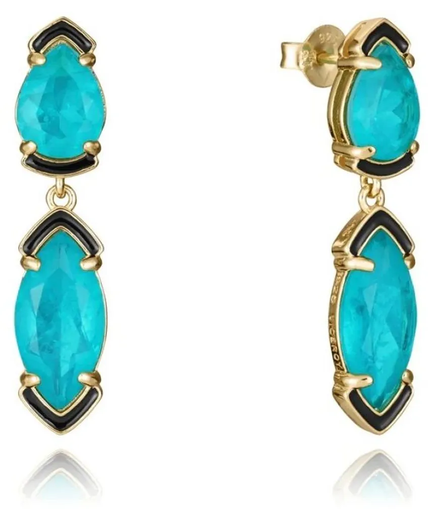 Boucles d'oreilles pendantes turquoise pour vos tenues de soirée