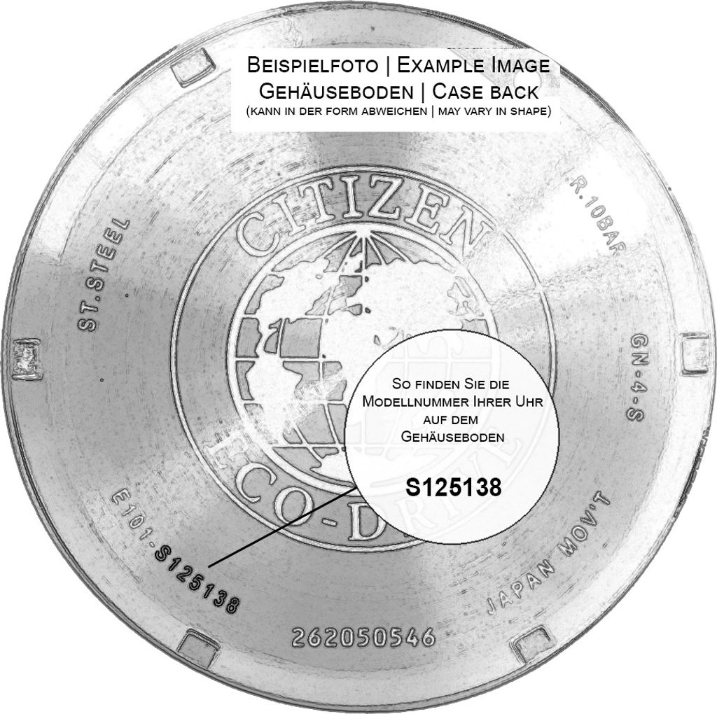 Citizen Eco Drive Promaster Kalenderkorrektorhebel 8203-824393 Metal