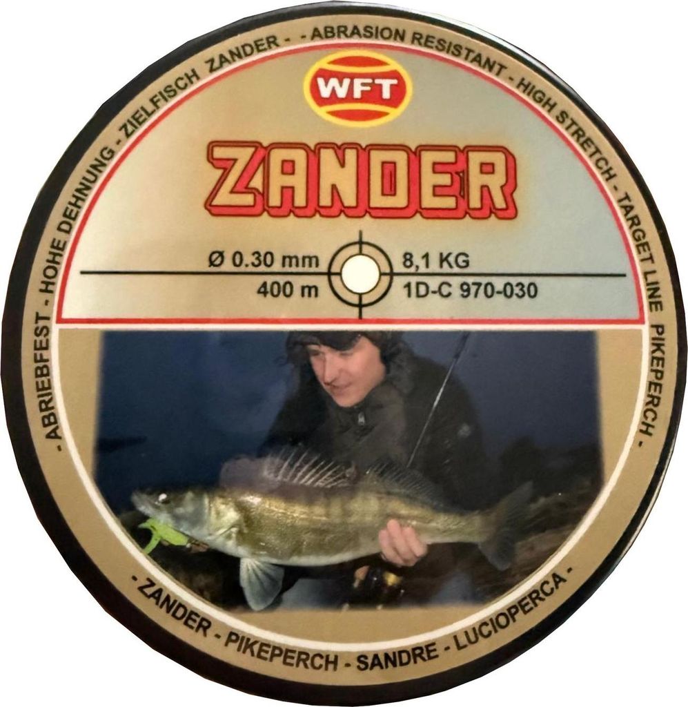 WFT Zielfisch Zander 0,30mm 8,1kg - 400m monofile Produktbild 