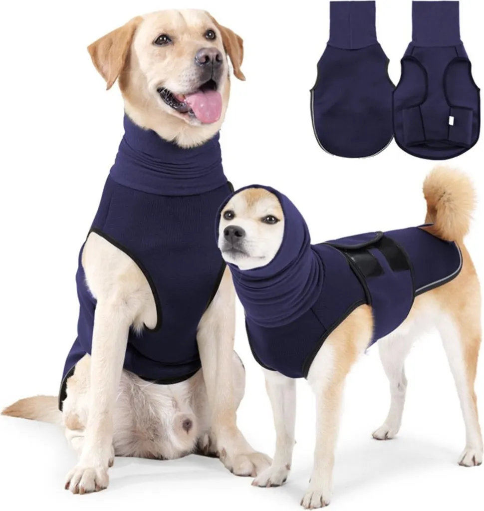 Gilet Calmante INF per Cani XL - Navy Blue Antistress Taglia Grande