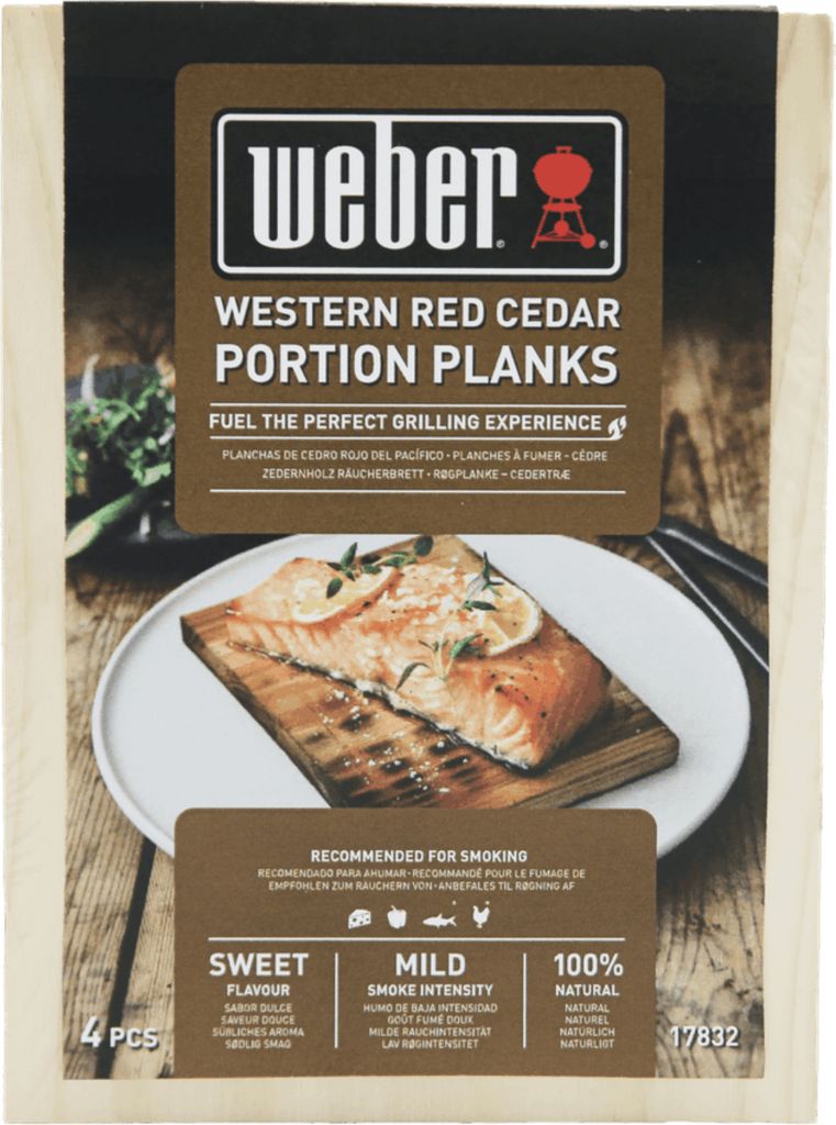 Weber planches à fumer, bois de cèdre, 4 pcs. Image du produit 