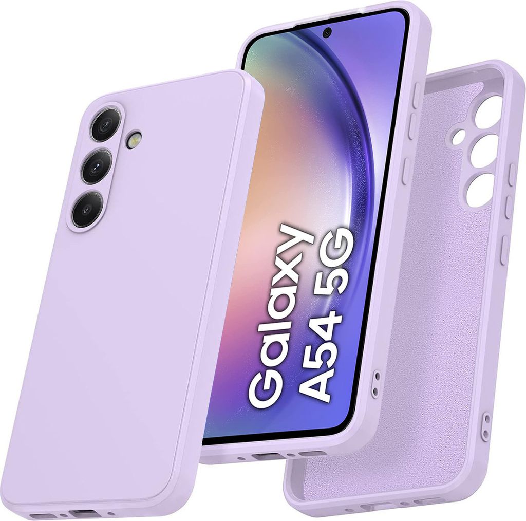 Galaxy A54 Hülle, Slim Liquid Silikon Gel Gummi Stoßfest Produktbild 