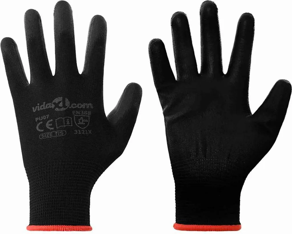 10 paia di guanti da lavoro in poliestere Coverguard E... - BLU 1NIFB