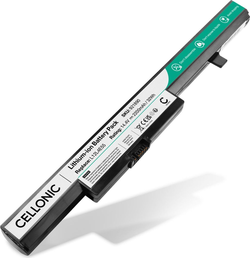 CELLONIC 1x Akku für Notebook Kompatibel mit Lenovo M4400, M4450, V4400, 121500244 - (2200mAh, 14.4V)