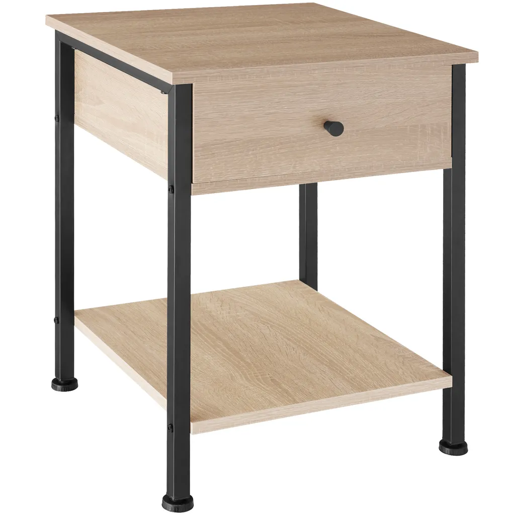 Arreda Industrial con tectake: Comodino Bradford 40x40x55,5 cm