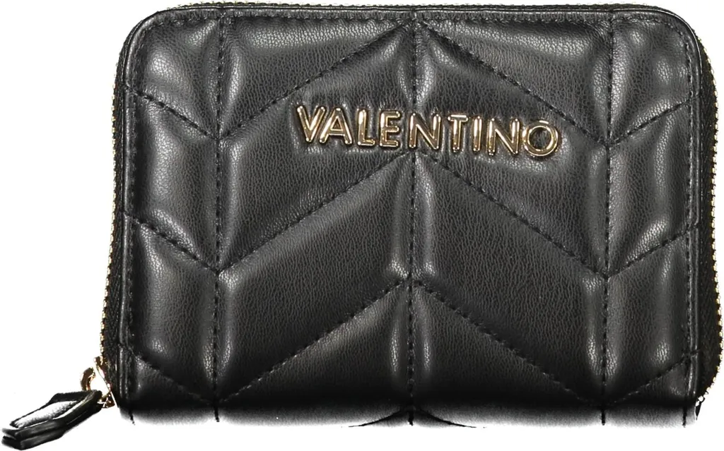 Valentino Bags Portafoglio Petal Nero - Organizzazione Top con Zip