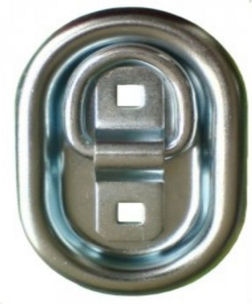 1 Stück - Zurringe Oval 104 x 70 mm - 400 daN - verzinkt - Produktbild 