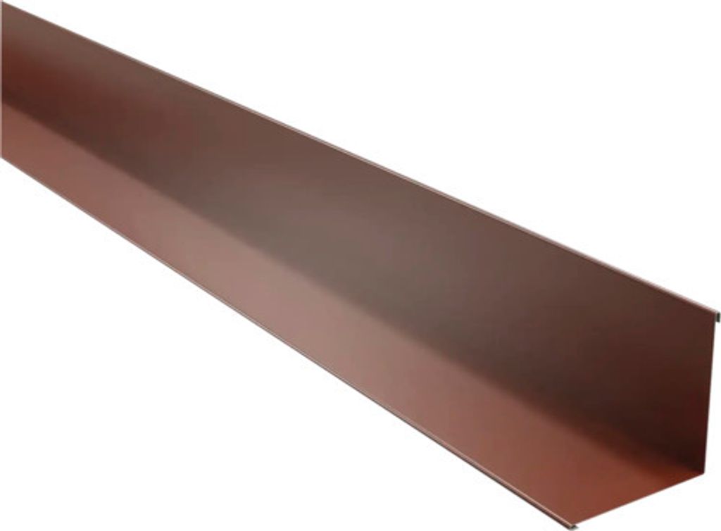PRECIT Innenecke 90° für Wand Rotbraun RAL 8012 1000 mm x 115 mm x 115 mm x 0,5 mm