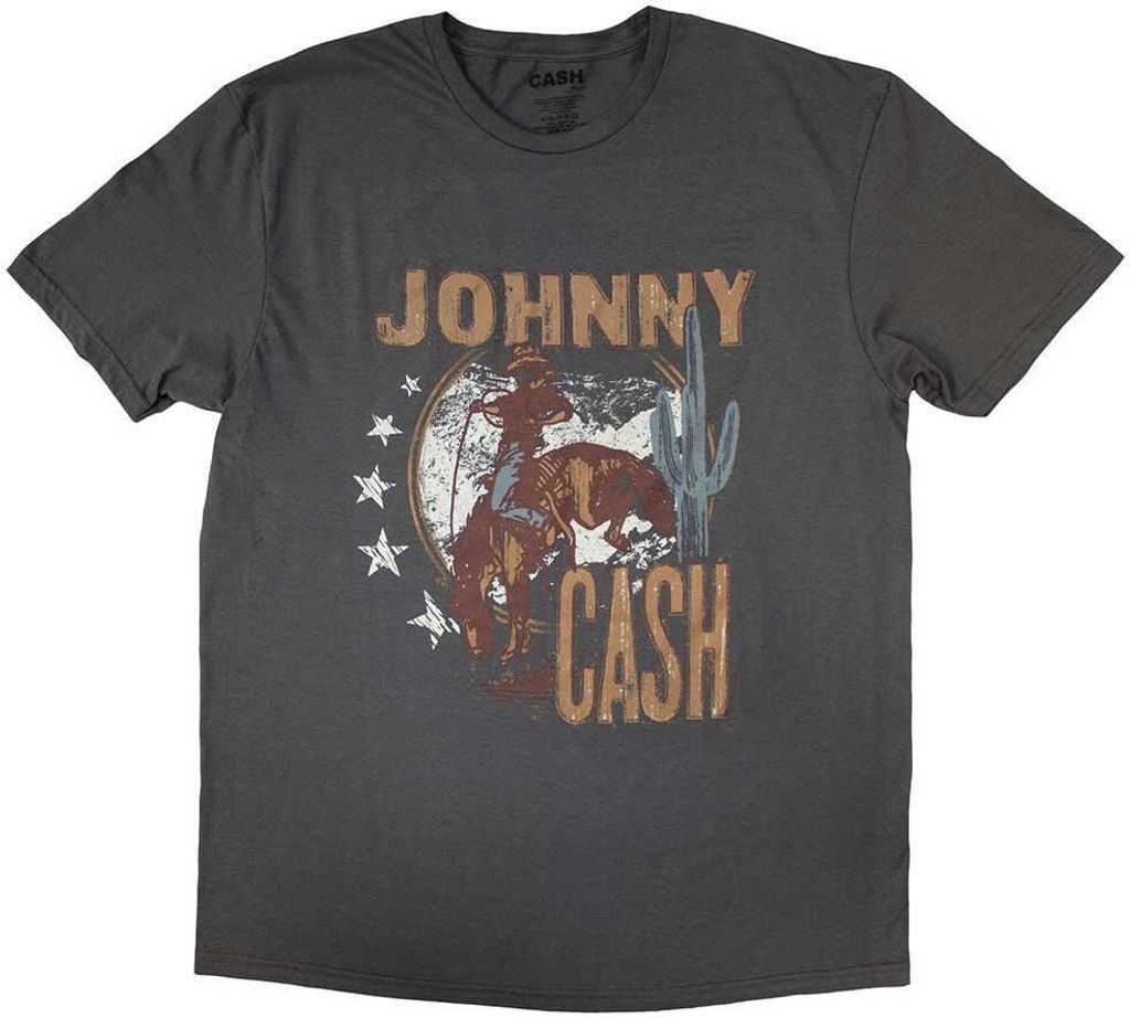 Johnny Cash - T-Shirt für Herren/Damen Uni RO10843 (XL) (Anthrazit)