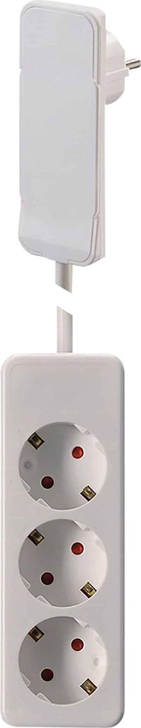 GEBRO Steckdosenleiste 104566, 3-fach, mit Flachstecker Produktbild 