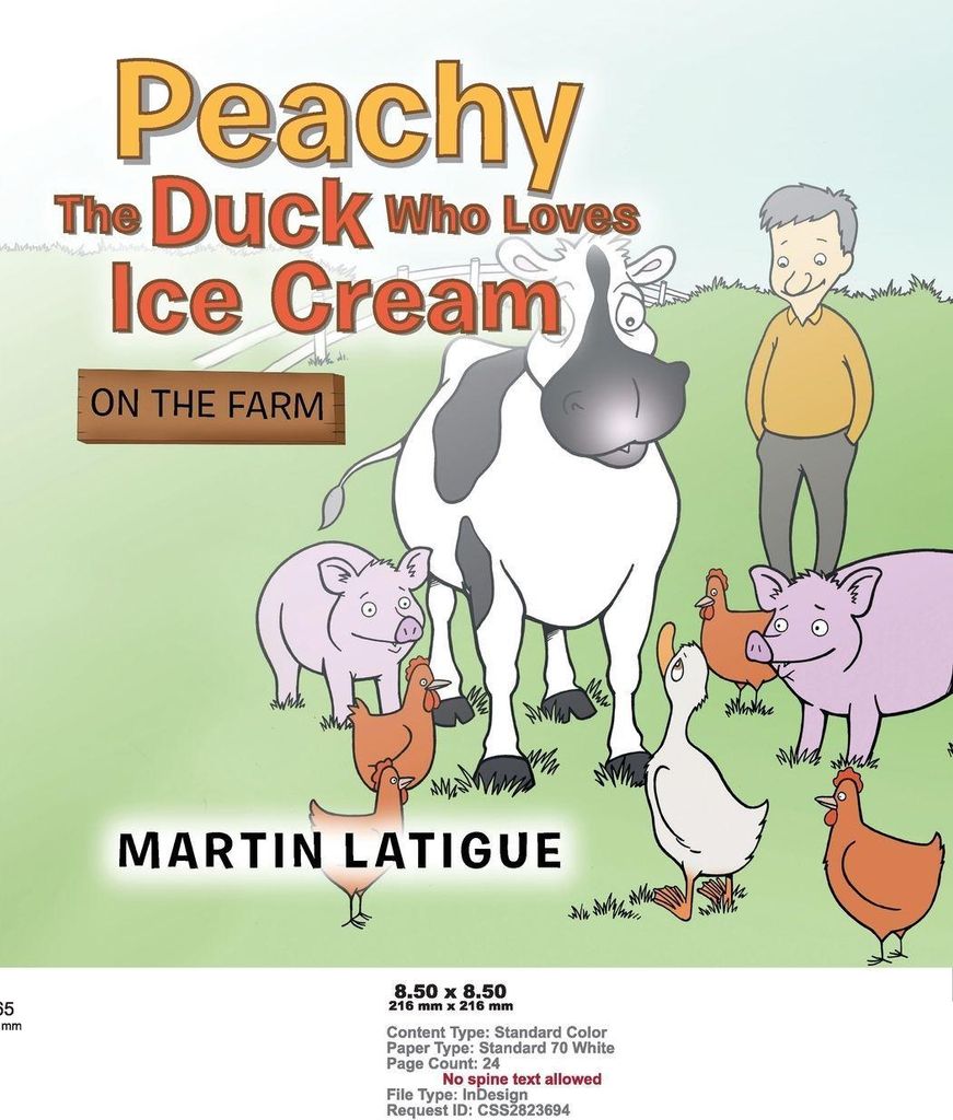 Peachy the Duck Who Loves Ice Cream