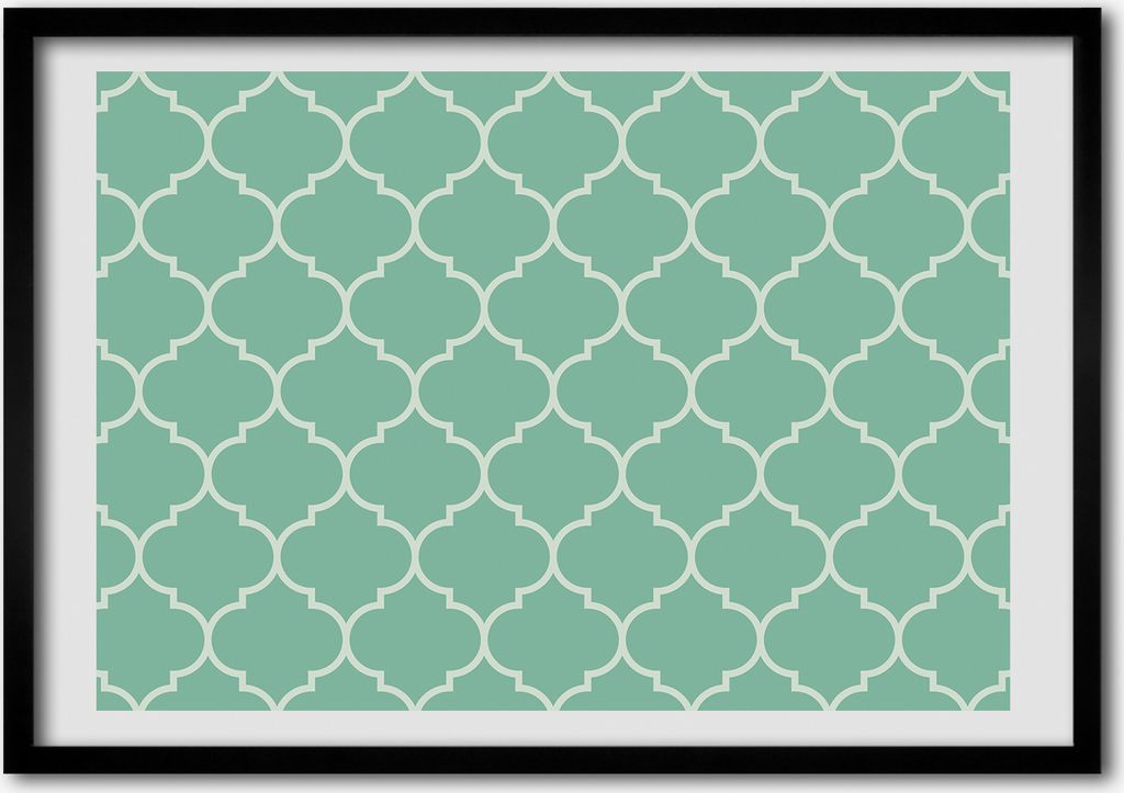 Bild - Bilderrahmen - 100 cm x 70 cm - MDF - Rahmen - Foto - Wandkunst marokkanische Hintergrund