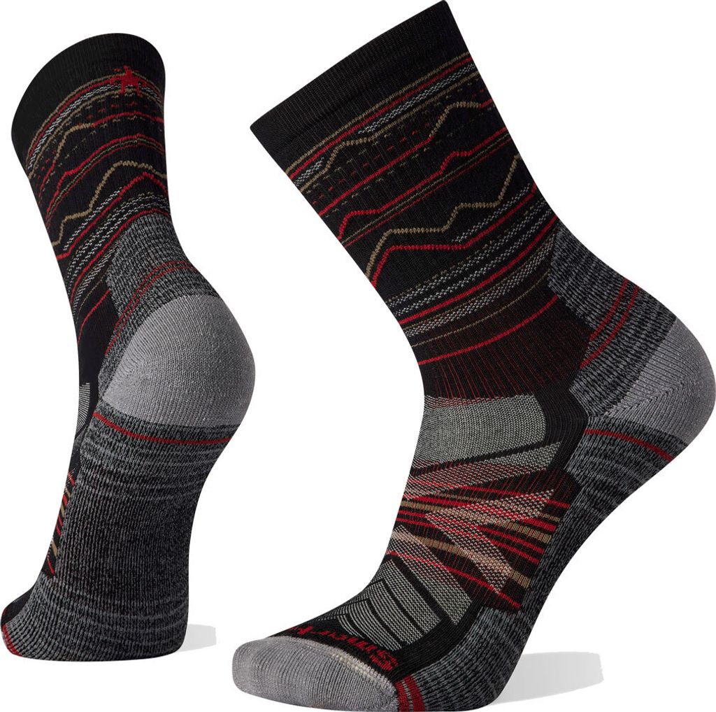 Smartwool Performance Hike Light Cushion Mountain Range Pattern Crew black M (EU 38-41)