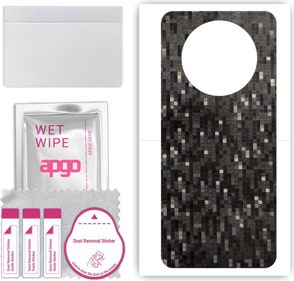 apgo Rückseite Schutzfolie, Skin, kompatibel mit Honor Magic4 Lite, Hinten Displayschutzfolie aus Vinylfolie, kratzfest, einfache Montage - Carbon...