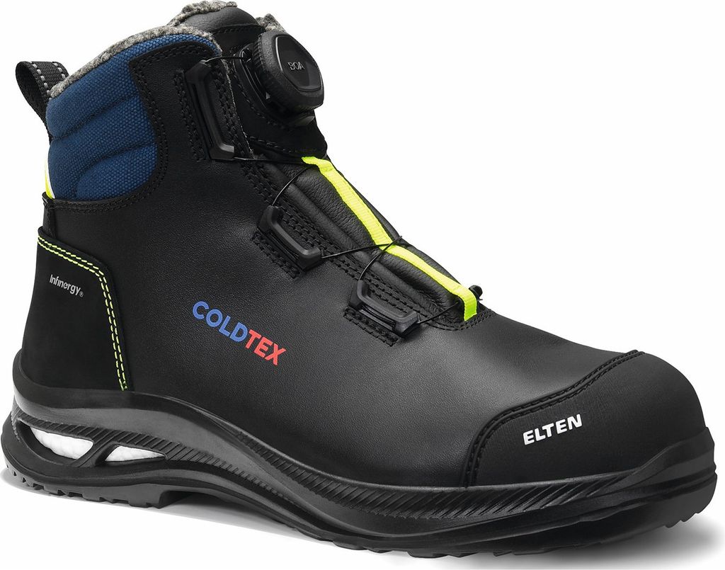 ColdTex Tiefkühlsicherheitsstiefel Stockholm BOA S2 nach EN ISO 20345:2022 S2 ESD CI HI HRO SC WRU schwarz Größe 40