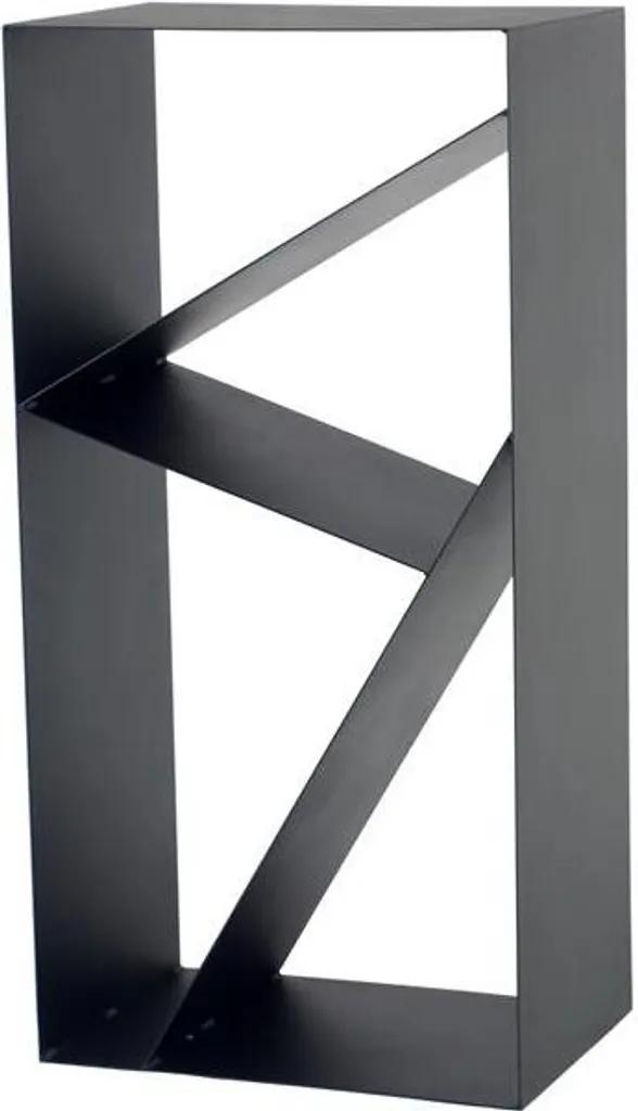 Markone BRENNHOLZREGAL R144 Étagère à Bois 45x30x80 cm en Acier Noir