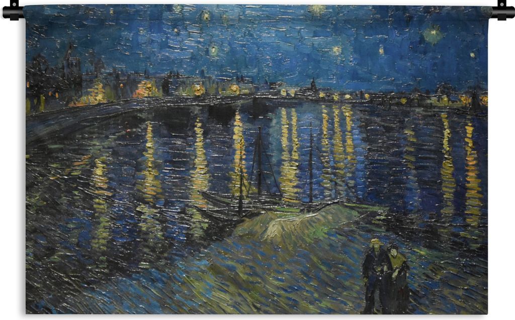 MuchoWow Wandteppich Wandbehang Van Gogh - Brücke - Alte Meister 60x40 cm Tapisserie Dekoration Wandtuch - Wanddekorationen