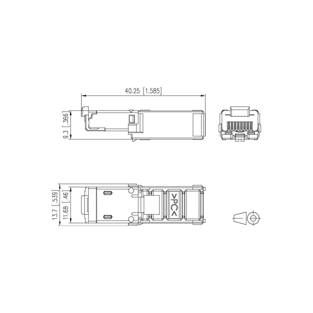 METZ CONNECT E-DAT Industry RJ45 Plug Insert Cat.6 EA IP20 1401505010PI