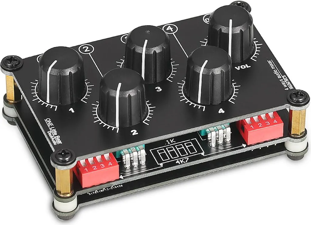 Mélangeur audio pour podcast et streaming - Console de mixage 4 voies