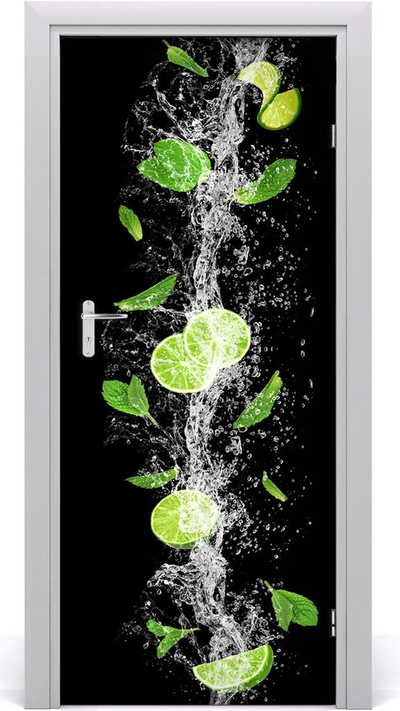 Tulup Türaufkleber 85x205 cm Dekorative Aufkleber Selbstklebend Wasserdichte Tapete Abnehmbar Schlafzimmer Wohnzimmer Wohnkultur - Limette