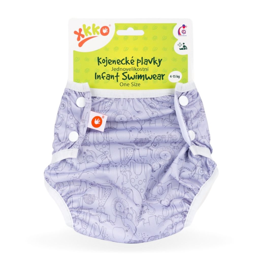 Baby-Badeslip XKKO One Size - Safari Lavender Aura