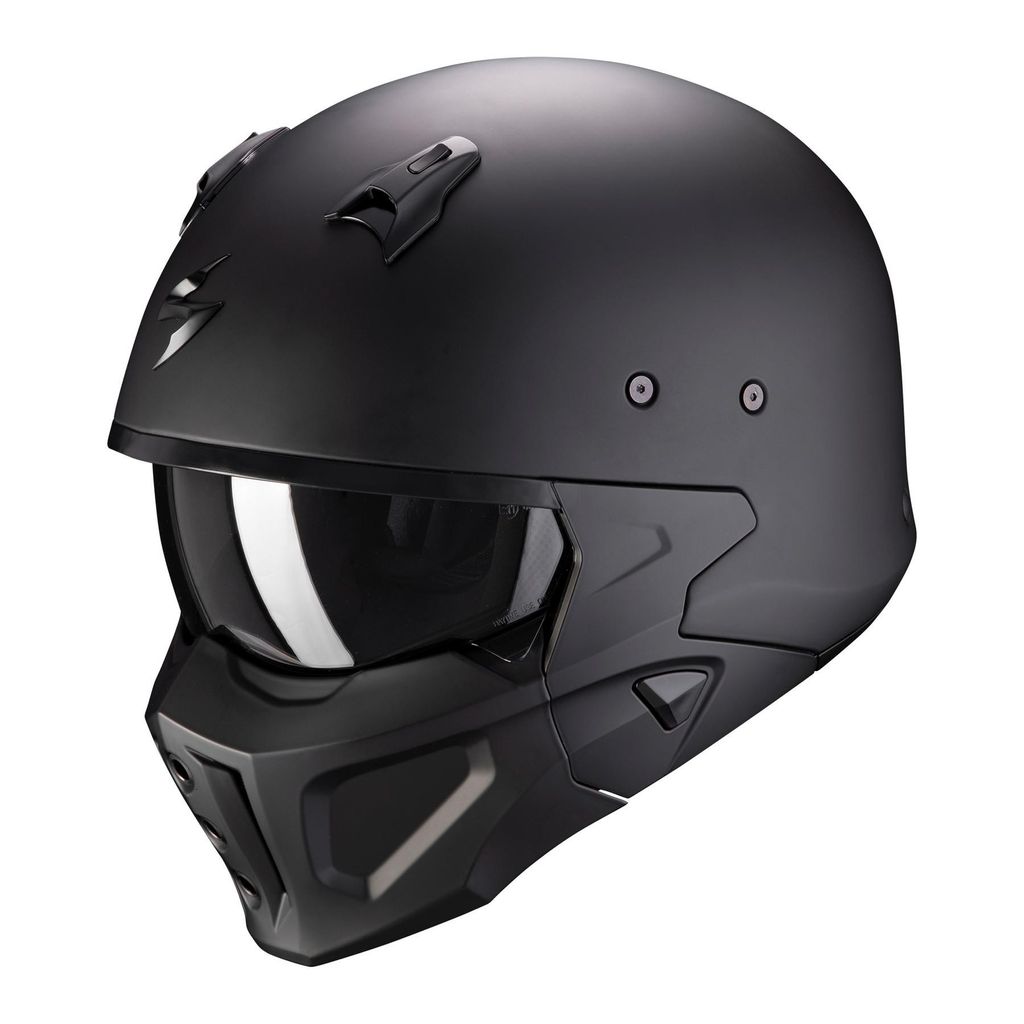 Scorpion Covert-X Solid Helm Farbe: Schwarz Matt, Grösse: XS (54/55)
