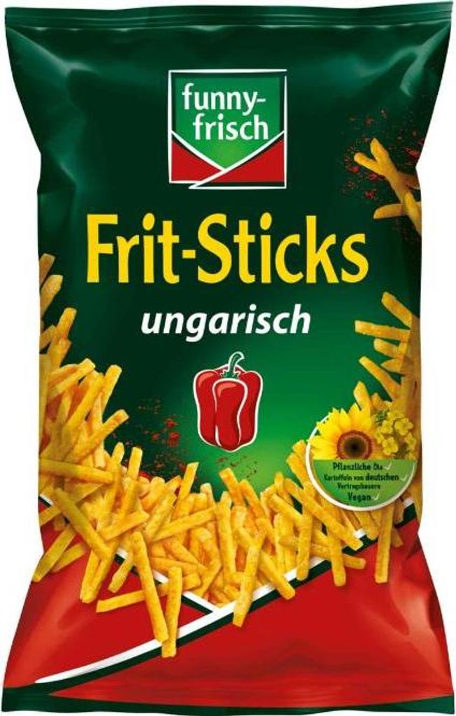 funny frisch Frit Sticks Ungarisch Paprika knusprig frisch Produktbild 