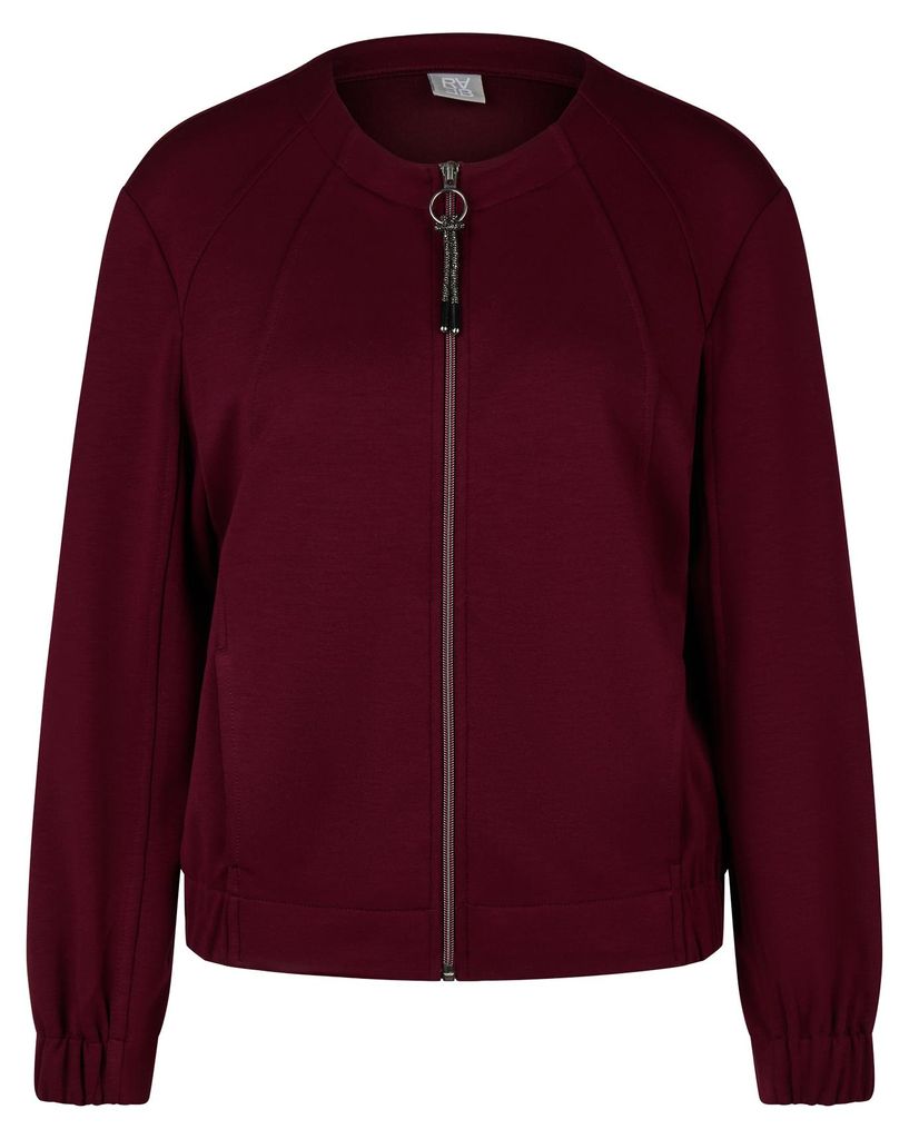 Rabe Jersey-Jacke mit Rundhals, Reißverschluss und langem Produktbild 