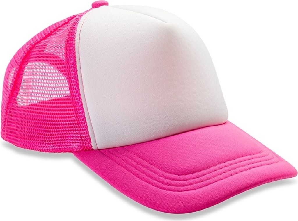 Result Core Halb Netz Trucker Kappe PC3801 (Einheitsgröße) (Pink/Weiß)
