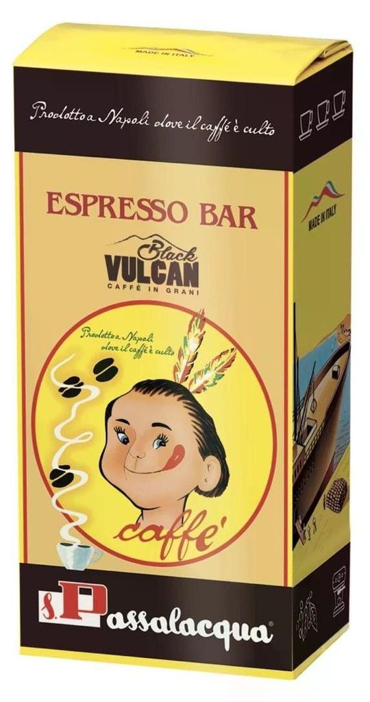 Passalacqua BLACK VULCAN 500gr Bohnen Produktbild 
