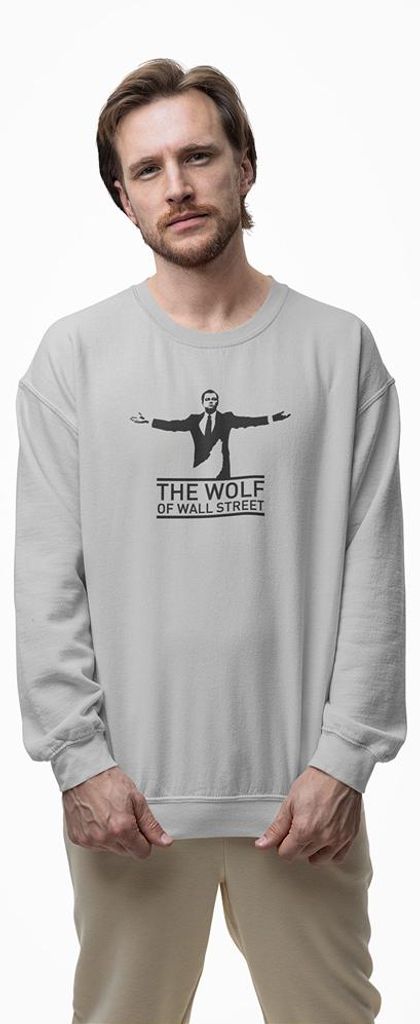 D&B Design Uni Pullover SWMO00112 The Wolf HellGrau-Größe Produktbild 