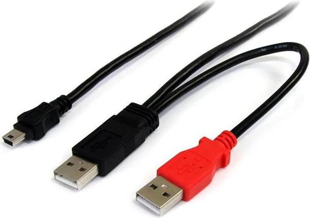 StarTech Cavo Doppia Alimentazione HDD Splitter Y USB a Mini B