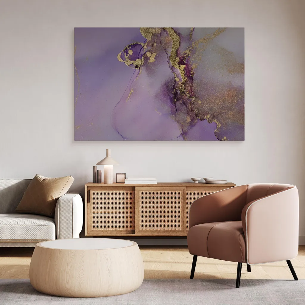 Muralo su tela MARMOR astrazione motivo moderno per soggiorno L. 120cm x H. 80cm - 6