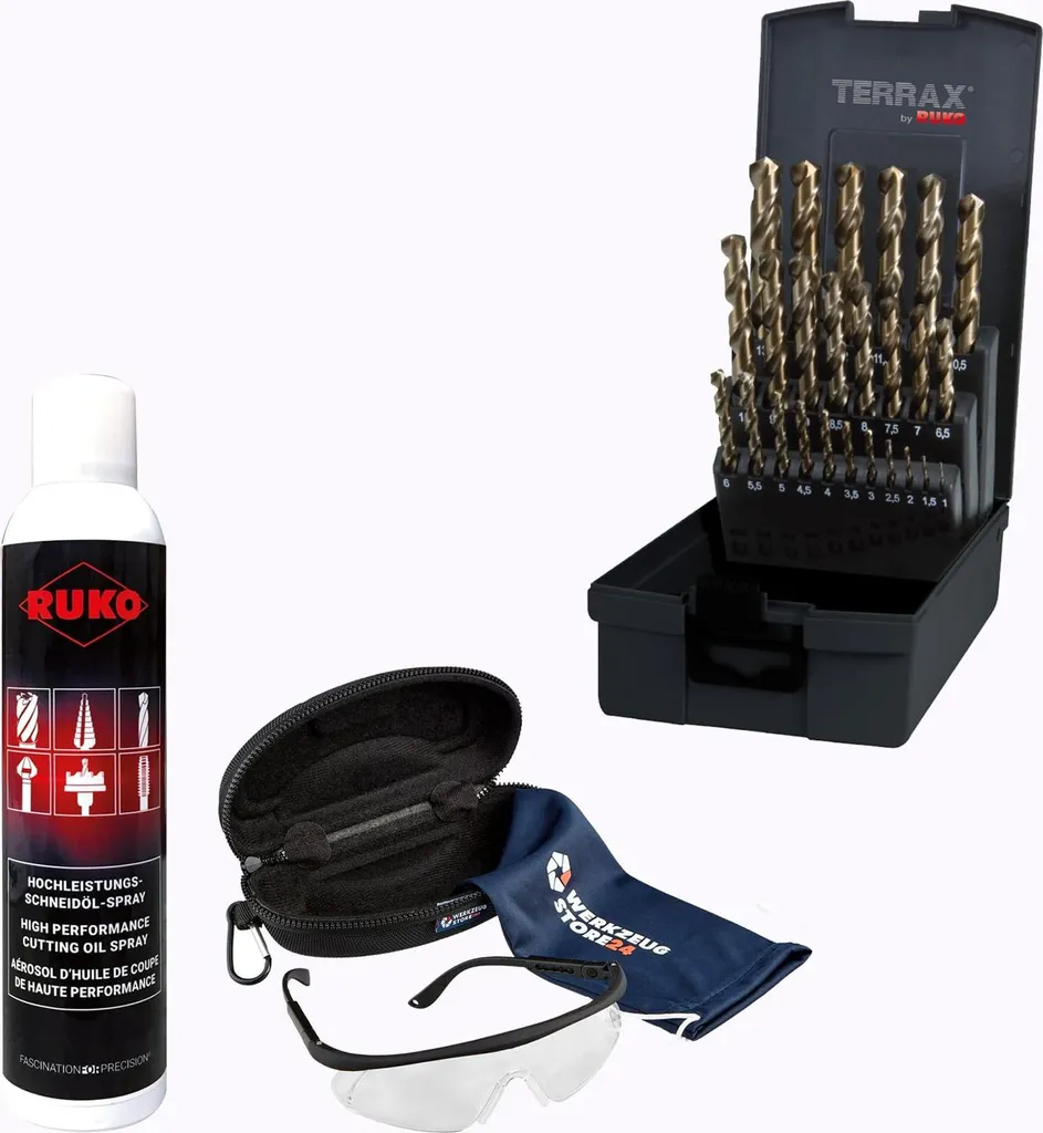 Tarauds DIN 371 forme B en acier HSS avec lubrifiant et protection