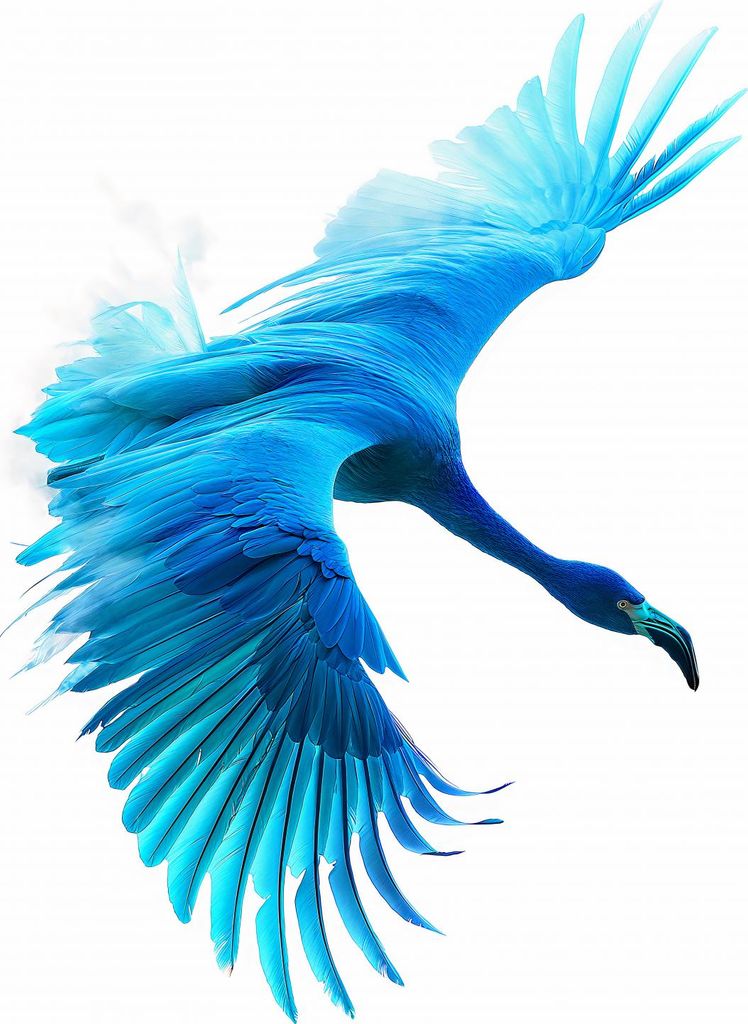 Plakat 68x98cm Blauer Flug