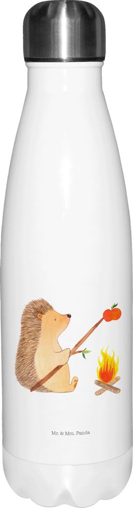 Mr. & Mrs. Panda Thermos Igel Grillen - Weiß - Geschenk, Arbeitslos, Thermosflasche, Lustige Sprüche, trinkflaschen, Ziele, Spruch, edelstahl iso...