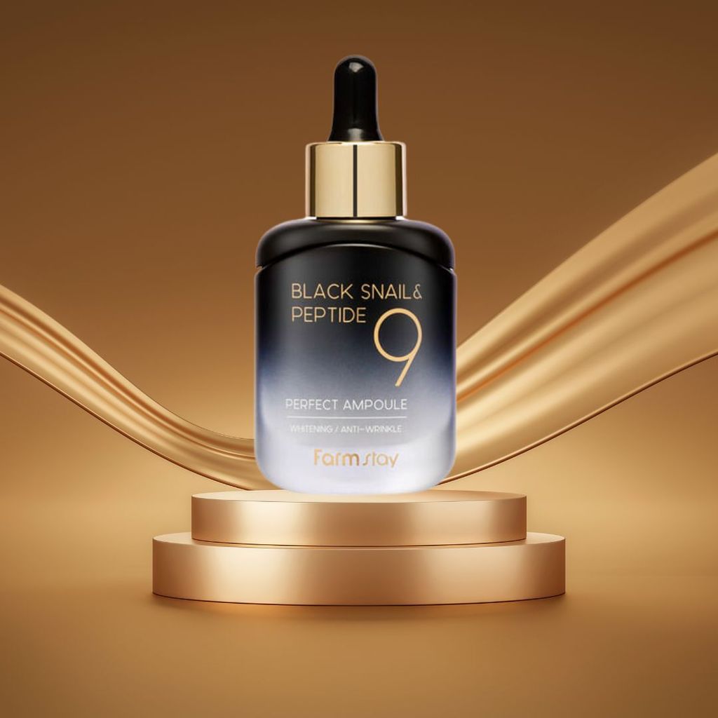Farm Stay - Black Snail & Peptide 9 Perfect Ampoule - Sérum Obrázek produktu 