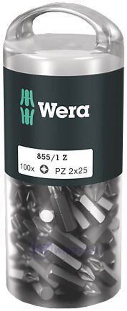Bit PZ2 - 25 mm, WERA - 100 ks / blister - balenie po 1 ks Zdjęcie produktu 