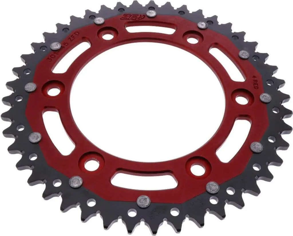 Pignon ZF bicolore 45 dents pas 520 en acier trempé pour Honda XR 520