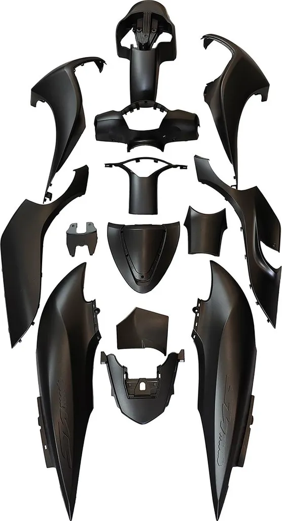 Kit Carrosserie 14 Pièces Noir Résistant pour Honda SH MODE 125 par TNT