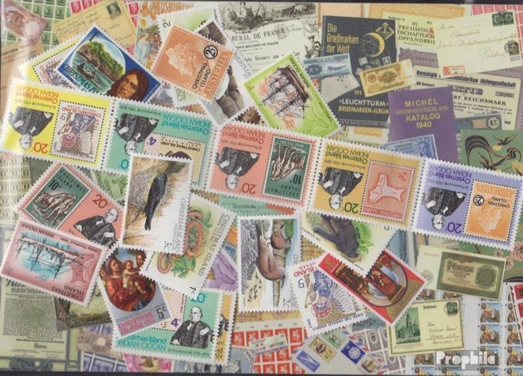 Briefmarken Weihnachts-Insel 200 verschiedene Marken