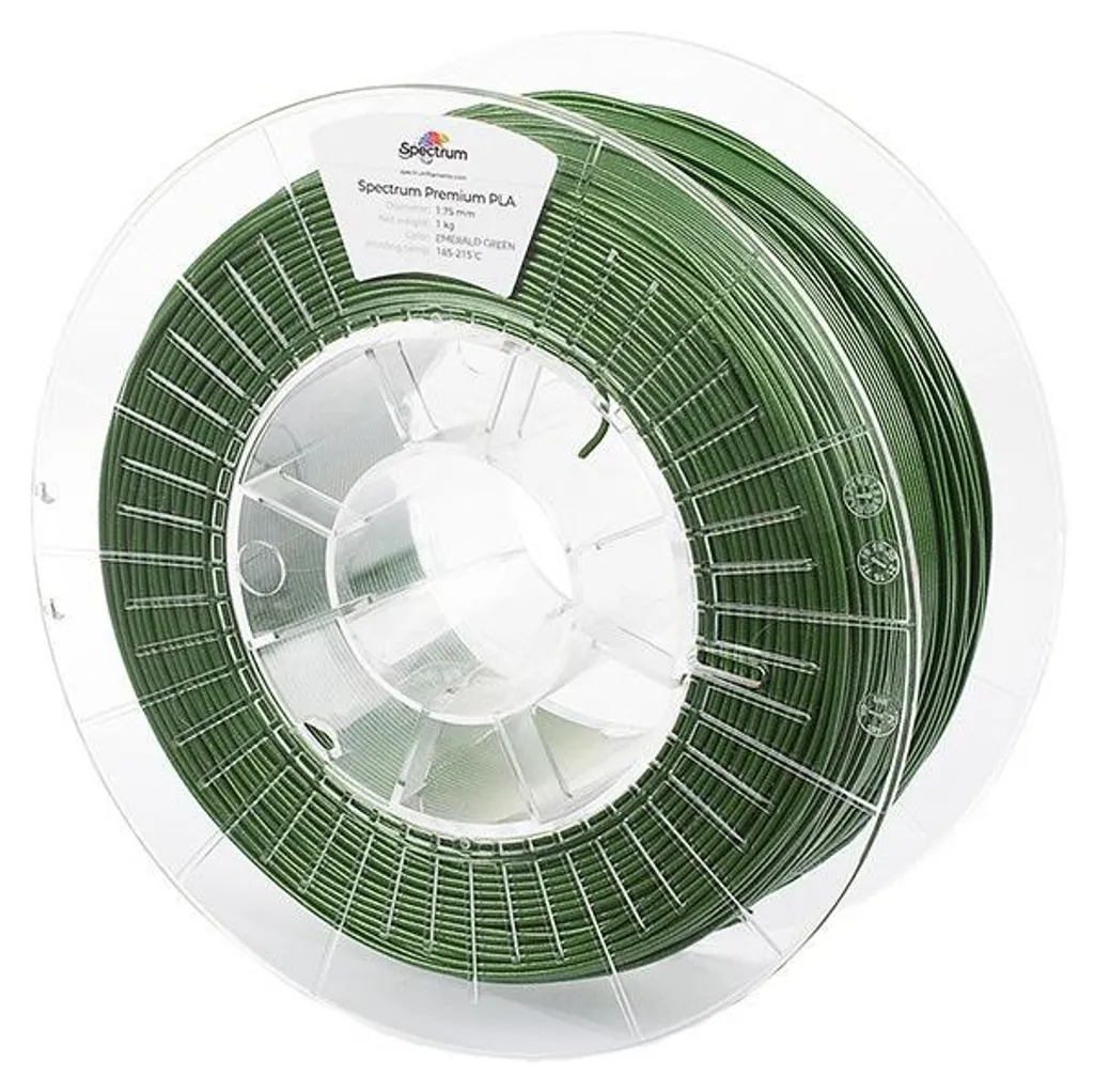 Filament PLA Vert Émeraude Scintillant pour Décoration et Objets de Luxe 3D